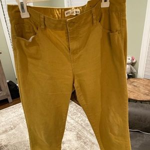 Mustard yellow pants